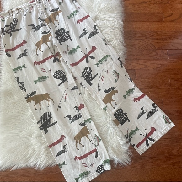 Hatley Men's Lake House Fishing Cabin Cotton Jersey Pajama Pant Size Large - Picture 2 of 6